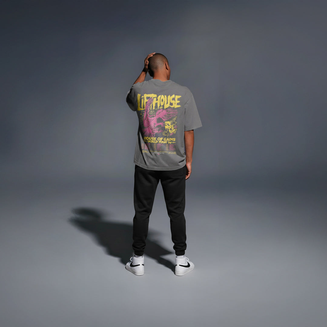 "HOUSE OF GAINS" Oversize Shirt